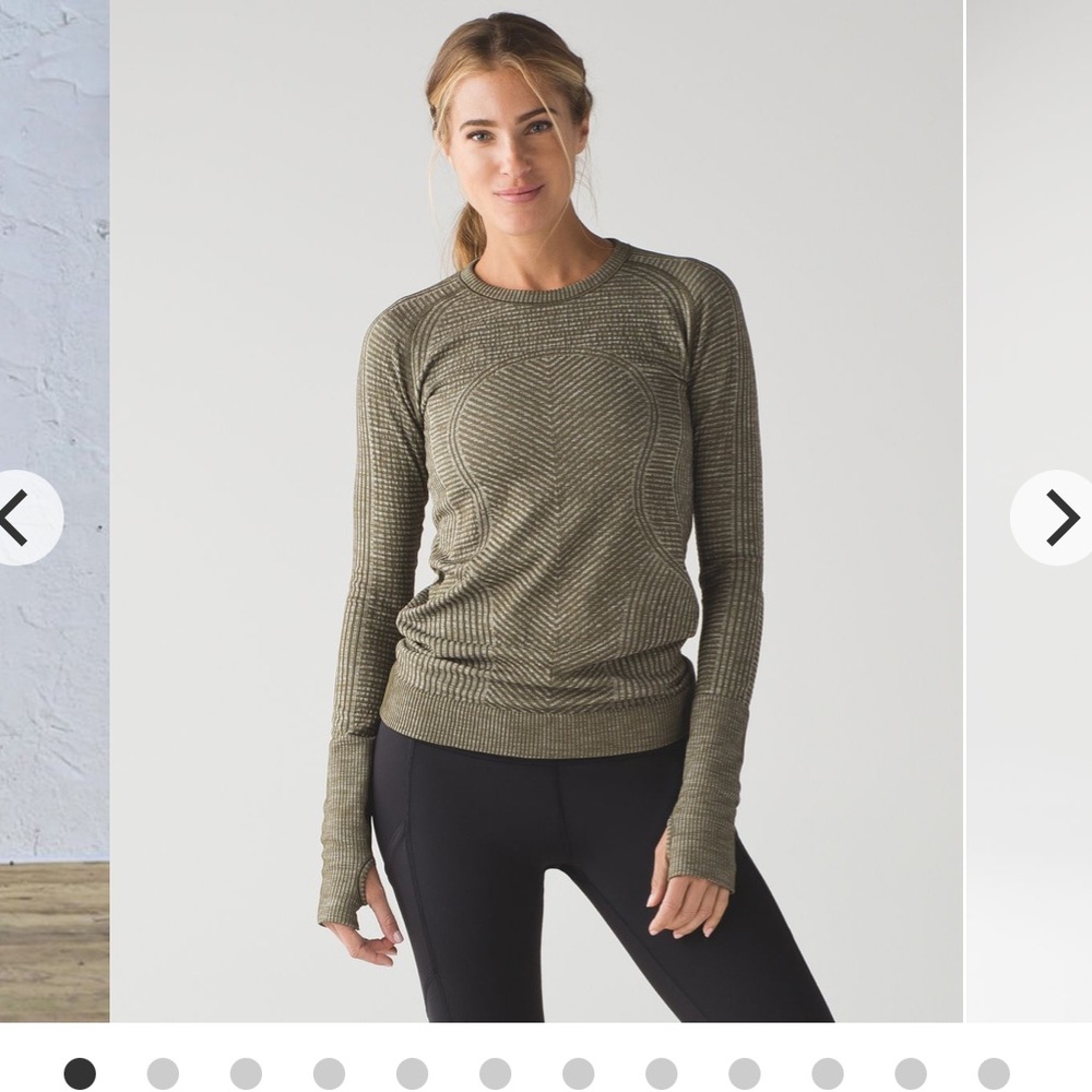Lululemon Rest Less Pullover Heathered Military Green Women’s Size 2 - Picture 9 of 13